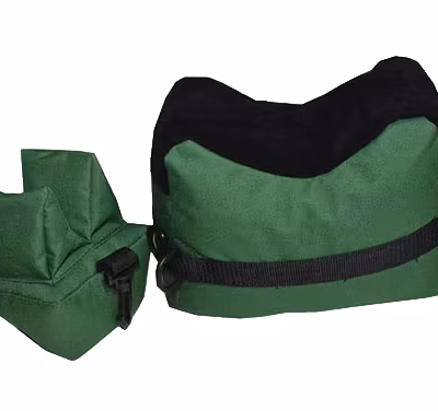 The AirForceOne Bench Rest Shooting Sand Bag comes in two parts and is the ultimate rifle butt and forend rest for accurate shooting